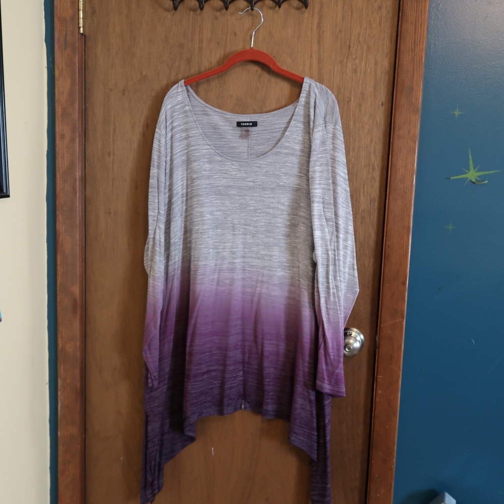Torrid Dip Dye Sharkbite Hem